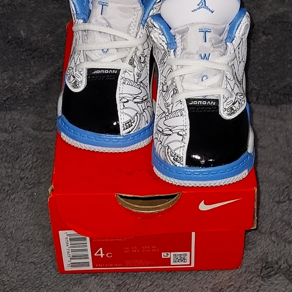 Air Jordan Dub Zero Legend Blue Basketball Shoes Toddler Size 4C - Picture 1 of 7